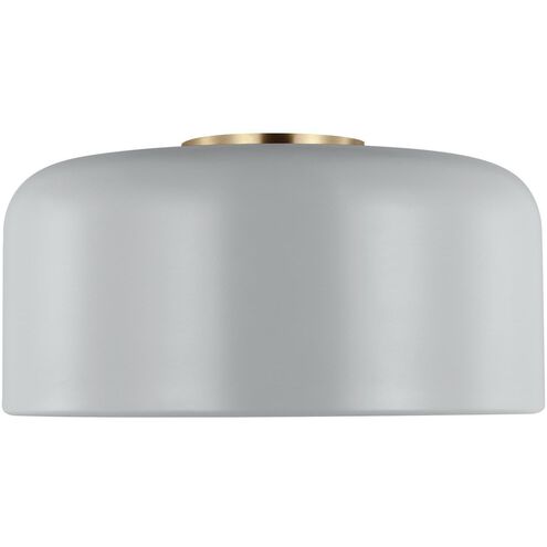 Malone 1 Light 13.75 inch Matte Grey Ceiling Flush Mount Ceiling Light